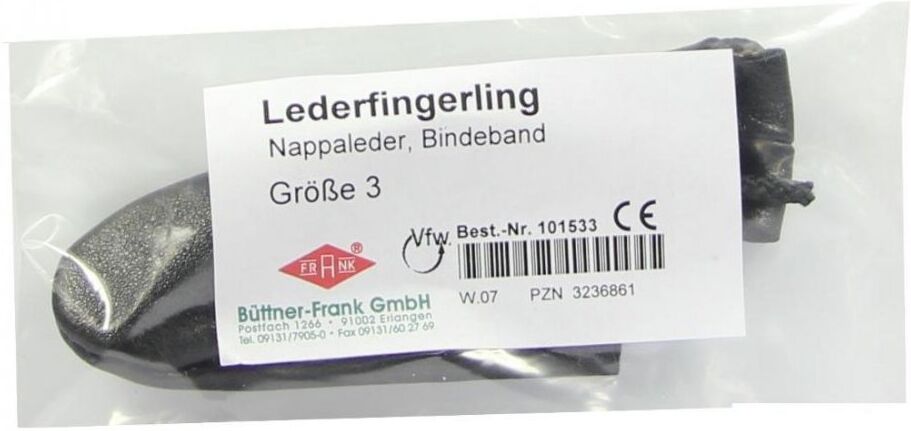 Fingerling Leder Größe 3 Bindeband 1stk