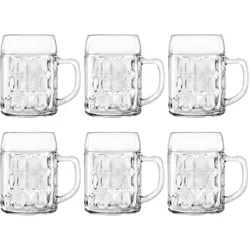 STÖLZLE LAUSITZ Bierglas Bierkrug KAISER 6 Stück geeicht 0,5 l Füllstrich