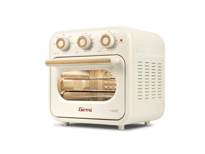 Girmi FG28 Friteuse à air chaud 14L\, four multifonction 5 en 1\, grill\, déshydrateur\, convection\, ventilateur puissant\, température 230°C\, minuteur\, accessoires inox\, lumière interne