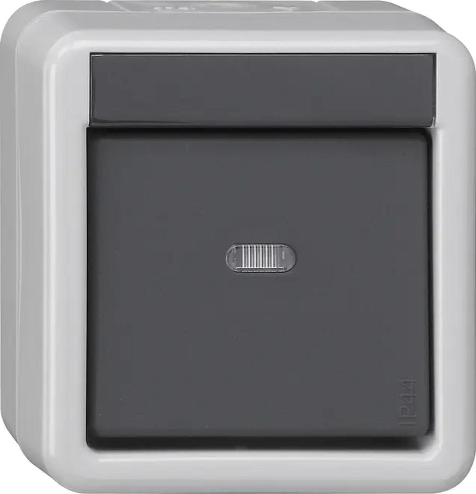 Gira KNX drukknopplaat met relaisuitgang, 1-punts, grijs