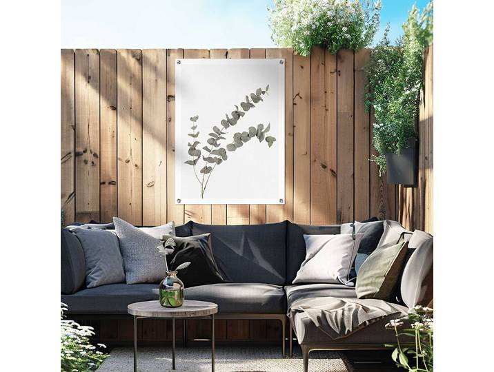 Poster extérieur Eucalyptus PVC Vert/Vert 60 x 80 x 0cm
