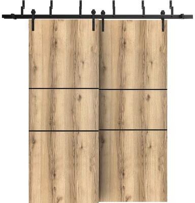 SARTODOORS Planum 0014 Oak Wood Barn Bypass Doors