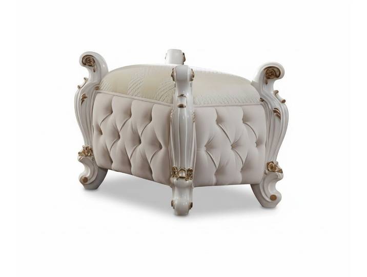 Xlmoebel Hocker Klassischer Designer Textil Hocker Pufa Sofort (1 St), Hergestellt In Europa