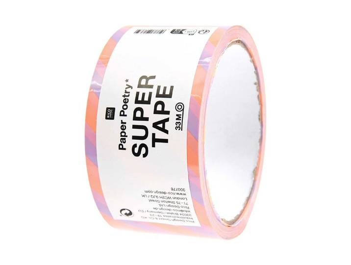 Rico Paketklebeband Flieder / Neonorange