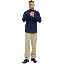 Jack & Jones Hemd Parker mit Langarm in Dunkelblau-L