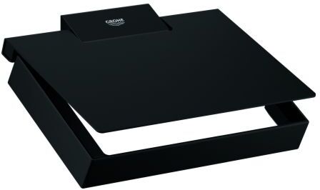 Grohe Selection Cube WC-Papierhalter 102272KF00 mit Deckel, verdeckte Befestigung, phantom black