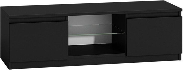 Topeshop RTV120 CZAR P SZ tv-meubel met 2 planken, zwart