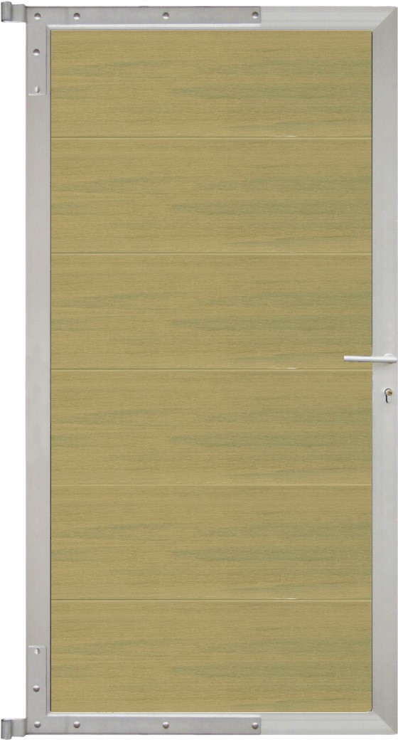 TETZNERJENT ELZE-Tor-Komplettset 90 x 173 cm, Füllung schilf 16971082