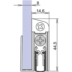Athmer, Türdichtung, Türdichtung Schall-Ex GS-8 1-407