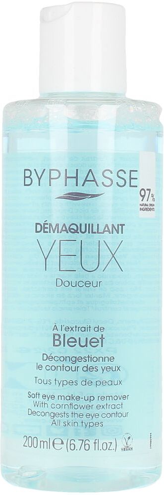 Byphasse Douceur Eye MAKE-UP Remover extrato de centáurea 200 ml