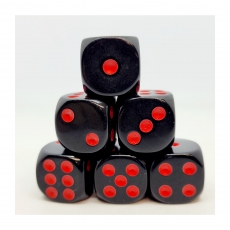 Dice4friends Würfelset D6 - Opaque-Red (12) 284837