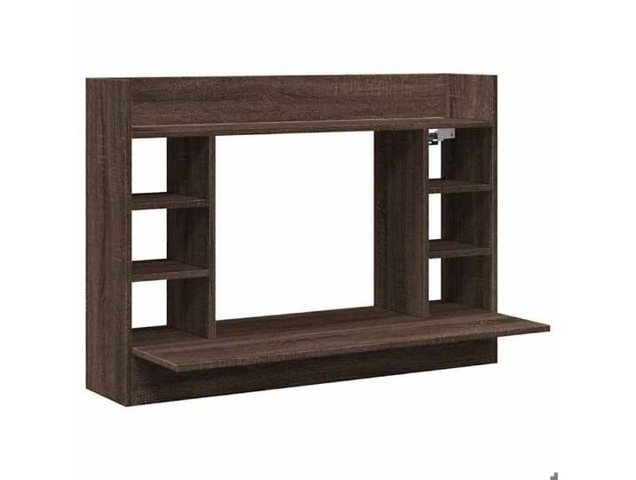 NOUVEAU Bureau mural chêne marron 105x48x75 cm - Bois d'ingénierie - VIDAXL - Bureau &1_29725