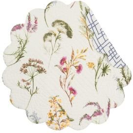 C&F Home "Genevieve Round Placemat Set of 6 - 17"" - Round"