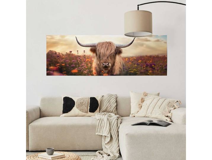 Poster Spring Highlander Matériau : Papier Motif : Animal Marron/Marron 53 x 158 x 0cm