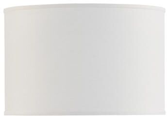 "Couture Drum Lamp Shade - Off White Linen, 9""H X 12"" Diameter - Ballard Designs"