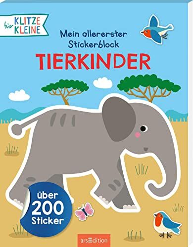 Für Klitzekleine: Mein allererster Stickerblock Tierkinder: Über 200 Sticker Stickern und Spielen für Klitzekleine - Preis vom 04.10.2026 03:51:26 h