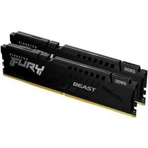 Kingston Arbeitsspeicher FURY Beast, KF552C40BBK2-64, 64 GB (2x 32 GB), DIMM, CL40, schwarz, DDR5-5200