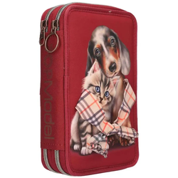 TOPModel 2-Fach Federtasche FUR-EVER FRIENDS inkl. Stifte