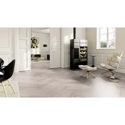 ter Hürne Chevron Edition Design-Vinylboden Eiche Helsinki tief-gebürstet Chevron Soya Pro 665,4x152,4x2,5 mm