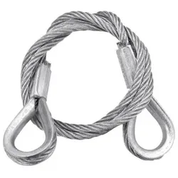 EUROLITE Stahlseil 600x3mm silber mit Kausche
