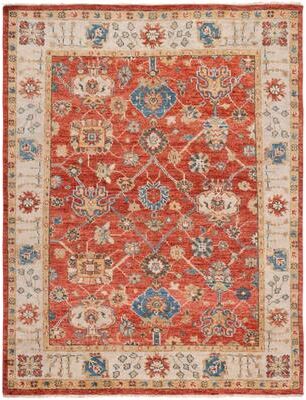 SAFAVIEH Hand-Knotted Samarkand Mikako Traditional Wool Rug