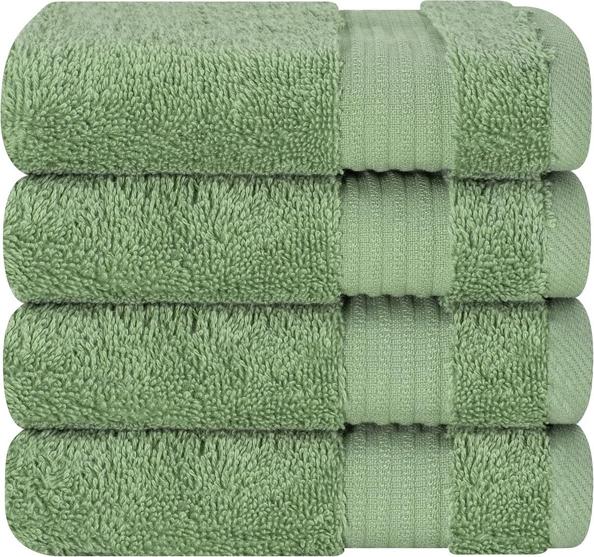 Set van 4 Turkse katoenen washandjes voor gezicht en lichaam