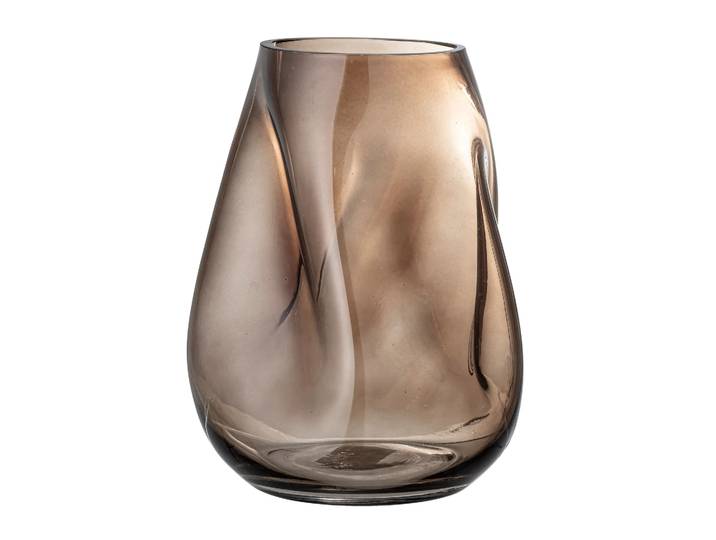 Bloomingville Vase en verre Bloomingville 26 cm Marron