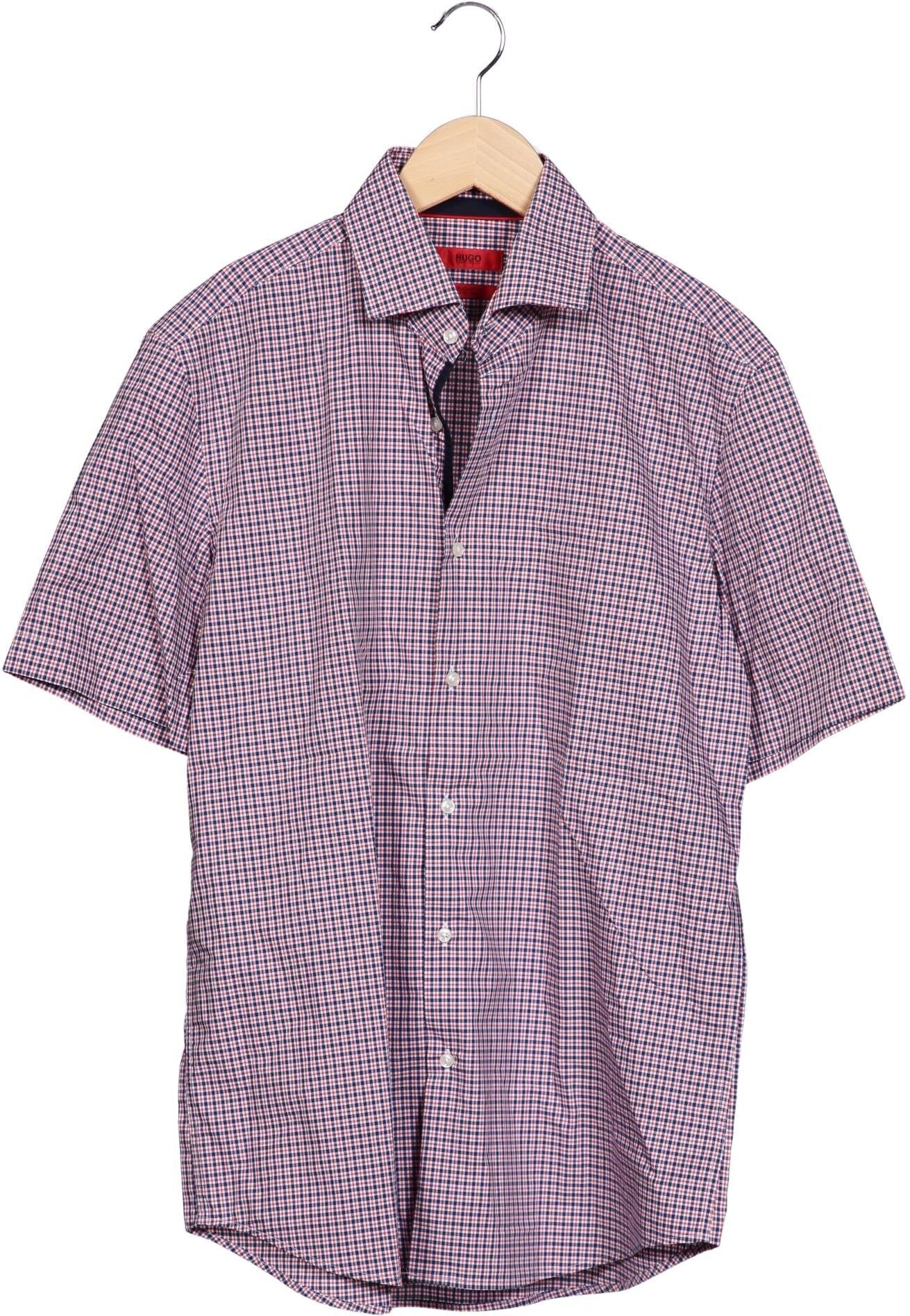 Hugo by Hugo Boss Herren Hemd, Mehrfarbig, Gr. 41, Baumwolle - Second Hand
