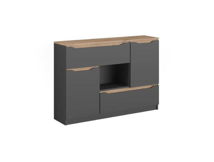 Vicco Sideboard Ruben, Anthrazit/Artisan-Eiche 120 x 83.6 cm
