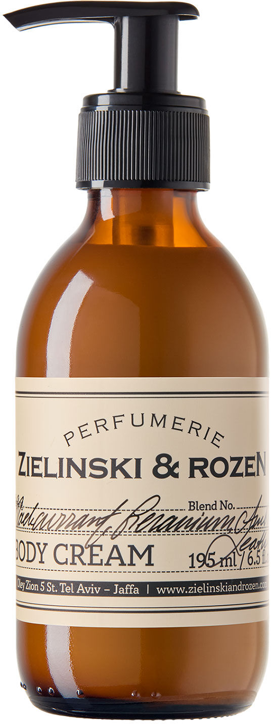 ZIELINSKI & ROZEN Blackcurrant, Geranium, Amber, Leather Body Cream 195ml