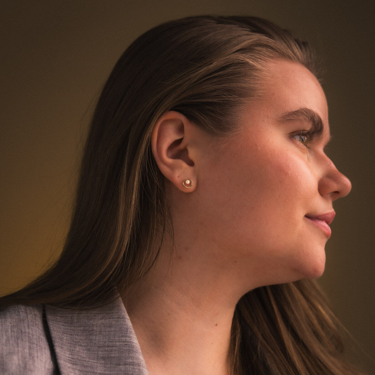 Lykken Casuals pärlä guldörhängen 3mm