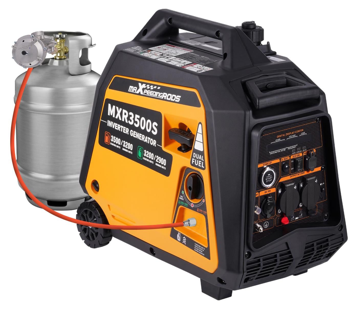 MaXpeedingrods Dual Fuel Inverter Generator 3500W draagbaar