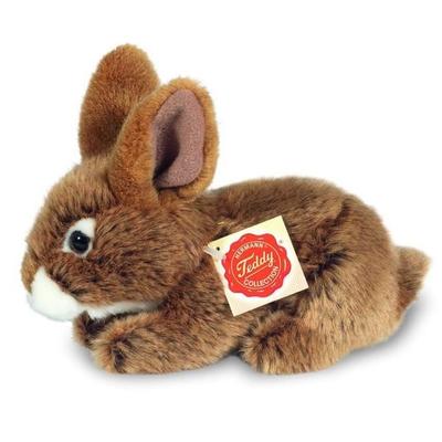 Teddy Hermann 93709 - Hase, Plüschtier, braun, 19 cm