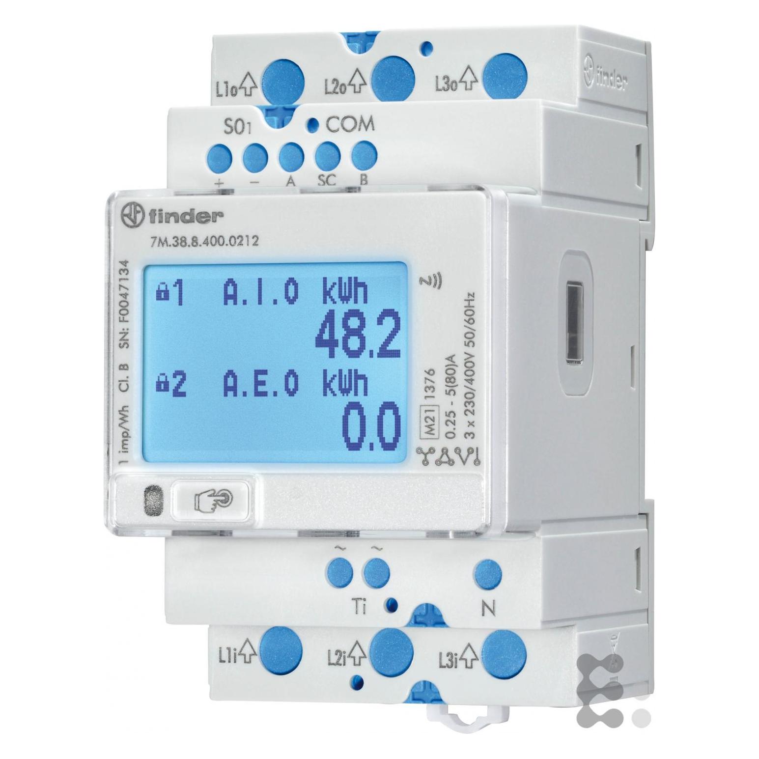 Finder Multifunktions-Energiezähler (7M3884000212)