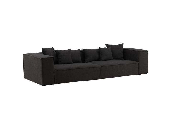 Livetastic 2-Sitzer-Sofa, Schwarz, 284x62x114 cm, Wohnzimmer, Sofas & Couches, Sofas, 2-Sitzer Sofas