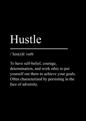 Inspire Picks Minimalist Success Mindset Poster Inspirational Definition Canvas Wall Art 9 30x42cm Unframed
