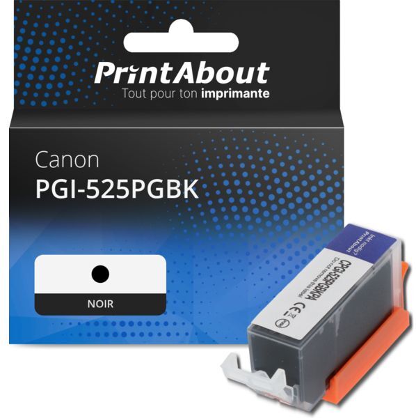 Cartouche PrintAbout compatible pour Canon PGI-525PGBK - Noir