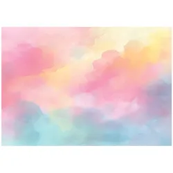 FOTOTAPETE Mädchen Pastell Rosa 200x140 cm