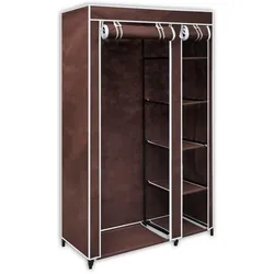 vidaXL Stoffschrank Braun