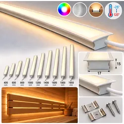 Harvia RGBW LED-Leiste für flächenbündige Montage, 1400 mm | RGBW1400F