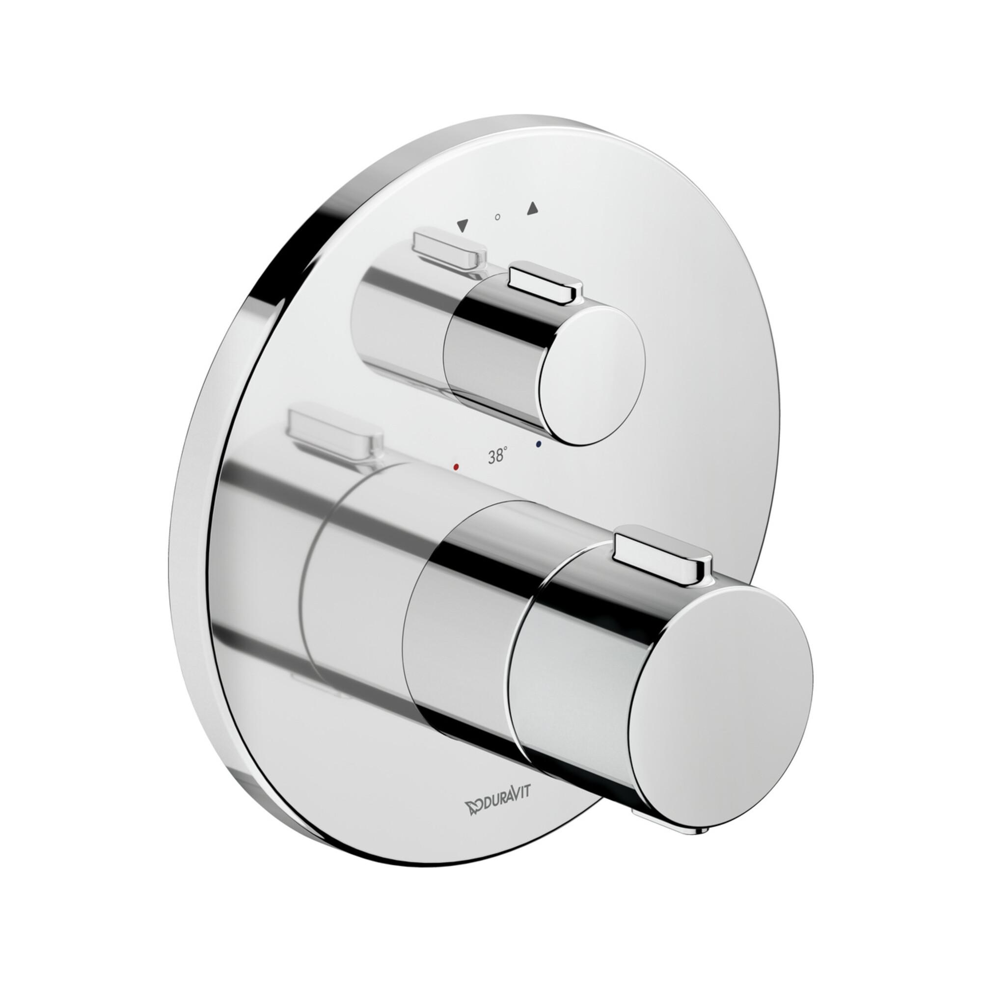 Duravit Fertigmontageset UP-Thermostat, Rosette rund, chrom (TH4200014010)