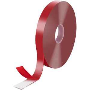 Poppstar Doppelseitiges-Klebeband 1010972, ablösbar, transparent, Acryl, 19mm x 20m