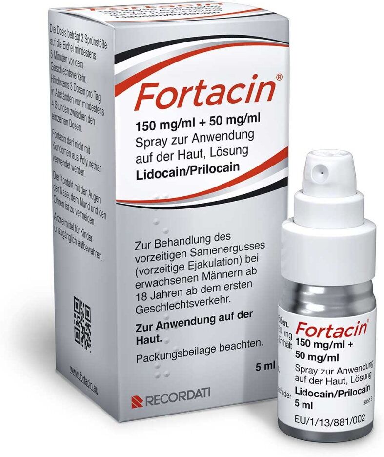 Fortacin 150 mg/ml + 50 mg/ml Spray zur Anw.a.Haut 5ml