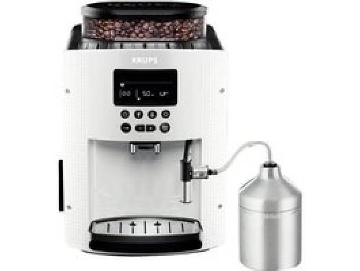 Krups Essential EA8161 Machine à café automatique avec buse vapeur Cappuccino 15 bar blanc