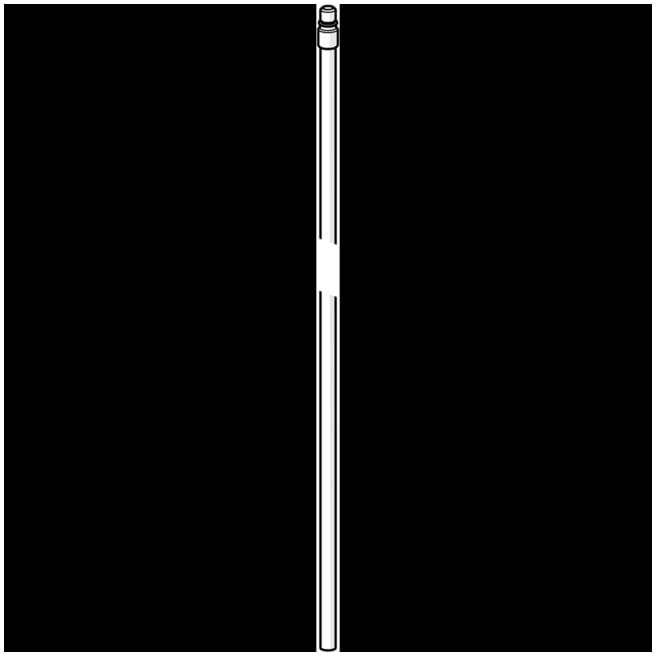 Tuyau de raccordement Hansa M8 x 1 560mm chromé (59912806)