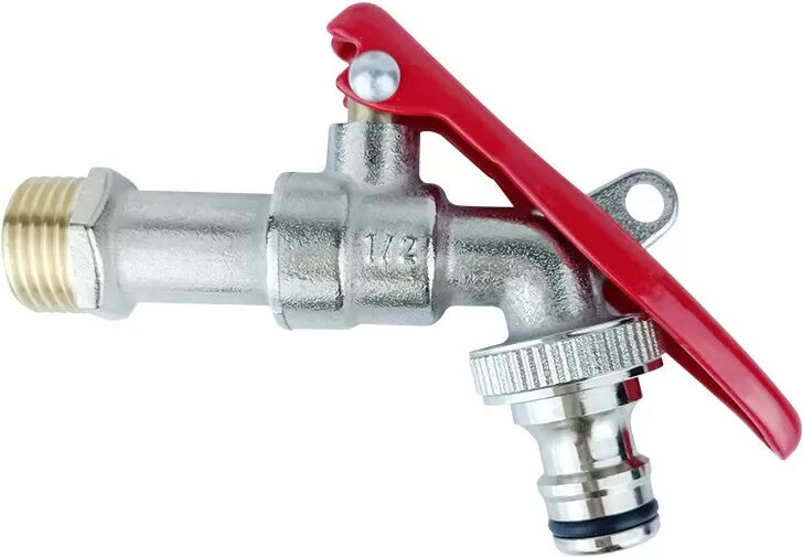 INF Robinet verrouillable en laiton avec connecteur rapide