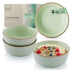 Sänger Geschirr Schalen Set Rio Minze, Schüssel + Schale, Grün