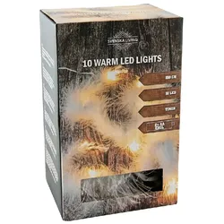 Lichterkette mit Federn Batteriebetrieben mit 10 LED