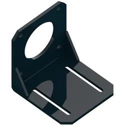 Makeblock Winkelhalterung A für 57BYG Schrittmotor, Ø38,2 mm Öffnung, Aluminium schwarz eloxiert