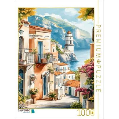 CALVENDO Puzzle Blick auf die herrliche Bergwelt Amalfis | 1000 Teile Lege-Größe 64x48cm Foto-Puzzle für glückliche Stunden